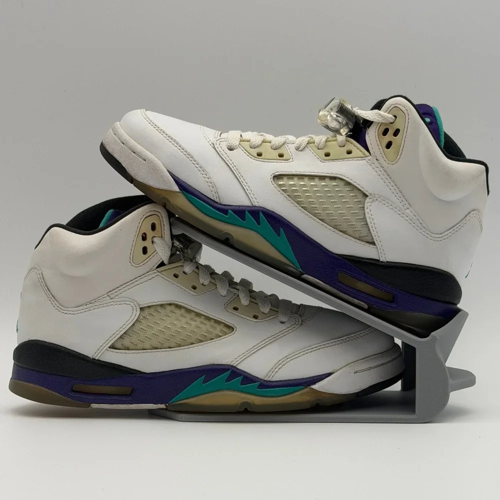 Jordan 5 Retro Grape White New Emerald Grape Ice 440888-108 5.5Y